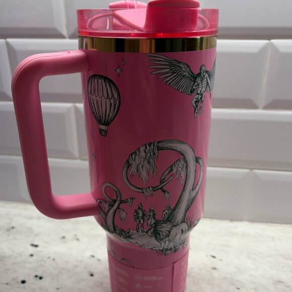 Stanley Pink Tumbler with Handle - Picture 6 of 6